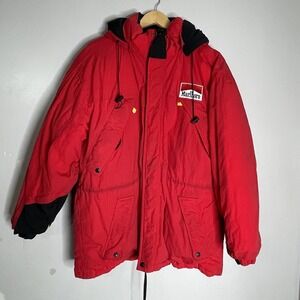 Vintage Marlboro Country Store Red Down Puffer Winter‎ Jacket Men's Size Large L
